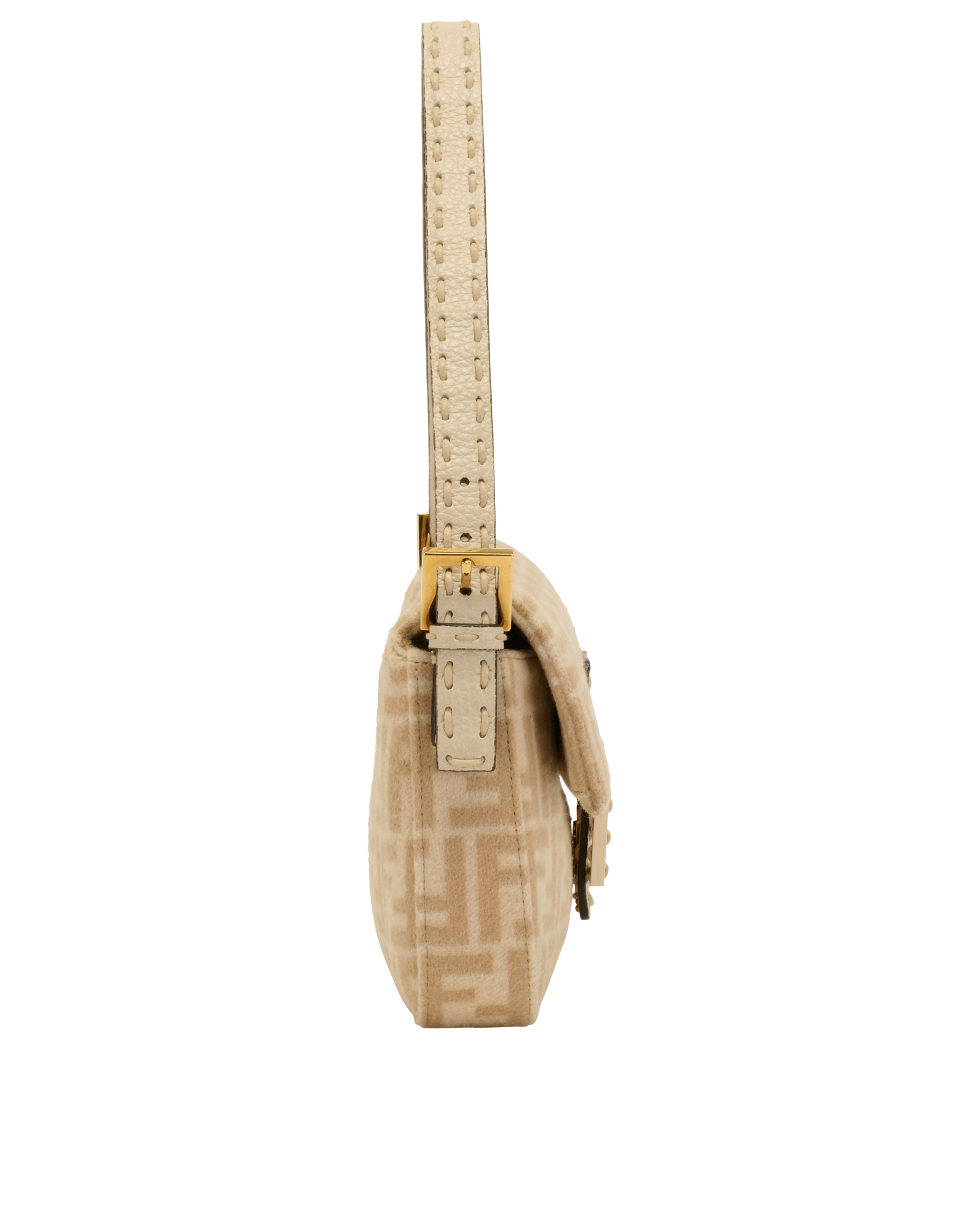 Selleria Zucca Baguette 1997, &pound;1,100, Handbags, Beige, Wool, Side view